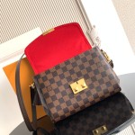 Louis Vuitton Croisette Damier Azur canvas handbag with leather tassel