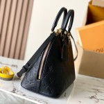 Louis Vuitton Alma PM M26489 premium cowhide leather structured handbag with metal hardware