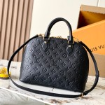 Louis Vuitton Alma PM M26489 premium cowhide leather structured handbag with metal hardware