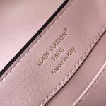 Louis Vuitton Capucines N93163 in White and Pink Crocodile Leather with Monogram Flower Pattern and Metallic Accents