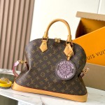 Louis Vuitton Rickshaw M27327 mini handbag replica MB163c version with premium fabric and steel hardware