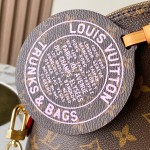 Louis Vuitton Rickshaw M27327 mini handbag replica MB163c version with premium fabric and steel hardware
