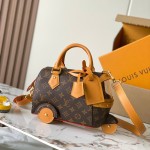 Louis Vuitton Rickshaw Mini M28020 inspired handbag in premium MB163c leather