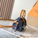 Louis Vuitton Speedy 18 Bandoulière M27557 inspired handbag in premium MB163c leather