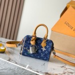 Louis Vuitton Speedy 18 Bandoulière M27557 inspired handbag in premium MB163c leather
