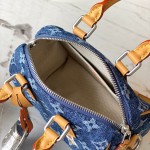 Louis Vuitton Speedy 18 Bandoulière M27557 inspired handbag in premium MB163c leather
