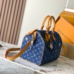 Louis Vuitton Speedy 30 Bandouliere M27556 replica handbag premium MB163c chip version