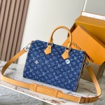 Louis Vuitton Speedy 30 Bandouliere M27556 replica handbag premium MB163c chip version