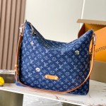 Louis Vuitton Vagabond Hobo M27555 replica handbag premium MB163c chip version 38cm