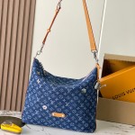 Louis Vuitton Vagabond Hobo M27555 replica handbag premium MB163c chip version 38cm
