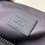 Louis Vuitton Keepall Bandoulière 25 M14919 black cowhide leather bag with metal hardware