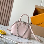 Louis Vuitton Alma BB M2A301 premium fabric handbag with polished metal hardware