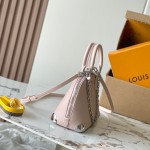 Louis Vuitton Alma BB M2A301 premium fabric handbag with polished metal hardware