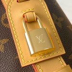 Louis Vuitton All In MM M29628 Monogram premium fabric handbag with metal hardware