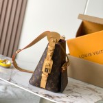 Louis Vuitton All In MM M29628 Monogram premium fabric handbag with metal hardware