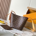 Louis Vuitton All In MM M29628 Monogram premium fabric handbag with metal hardware