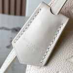 Louis Vuitton Alma BB M2A357 shell-shaped premium fabric handbag with metal hardware