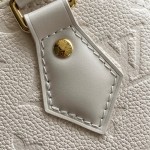 Louis Vuitton Alma BB M2A357 shell-shaped premium fabric handbag with metal hardware