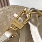 Louis Vuitton Alma BB M2A357 shell-shaped premium fabric handbag with metal hardware