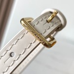 Louis Vuitton Alma BB M2A357 shell-shaped premium fabric handbag with metal hardware