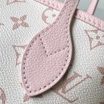  Louis Vuitton Neverfull Bandoulière Inside Out BB reversible handbag in White Green, Pink White, Brown and Rose Pink