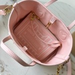  Louis Vuitton Neverfull Bandoulière Inside Out BB reversible handbag in White Green, Pink White, Brown and Rose Pink