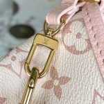  Louis Vuitton Neverfull Bandoulière Inside Out BB reversible handbag in White Green, Pink White, Brown and Rose Pink