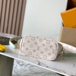  Louis Vuitton Neverfull Bandoulière Inside Out BB reversible handbag in White Green, Pink White, Brown and Rose Pink