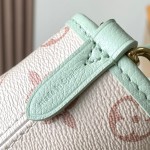  Louis Vuitton Neverfull Bandoulière Inside Out BB reversible handbag in White Green, Pink White, Brown and Rose Pink