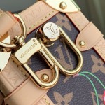 Louis Vuitton Side Trunk MM M14278 Cherry Murakami Re-edition Monogram Canvas