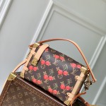 Louis Vuitton Side Trunk MM M14278 Cherry Murakami Re-edition Monogram Canvas
