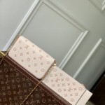 Louis Vuitton Pochette Félicie Chain Bag M14968 Two-Tone Monogram Leather