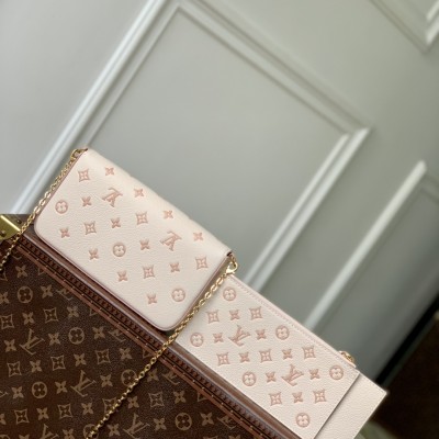Louis Vuitton - Pochette Félicie Chain Bag M14968 Two-Tone Monogram Leather
