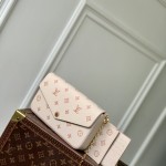 Louis Vuitton Pochette Félicie Chain Bag M14968 Two-Tone Monogram Leather