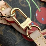 Louis Vuitton Nano Alma M13416 Cherry Monogram Handbag
