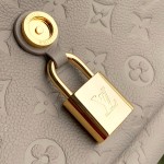 Louis Vuitton Anytime Flap Bag M14973 Beige / M14604 Black Monogram Empreinte Leather