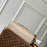 Louis Vuitton Anytime Flap Bag M14973 Beige / M14604 Black Monogram Empreinte Leather
