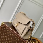 Louis Vuitton Anytime Flap Bag M14973 Beige / M14604 Black Monogram Empreinte Leather