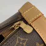 Louis Vuitton Nano Alma Handbag in Monogram Canvas with Leather Trim