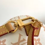 Louis Vuitton Nano Alma Handbag in Monogram Canvas with Leather Trim