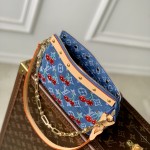 Louis Vuitton x Murakami Pochette Accessoires M13994 Cherry Monogram Denim