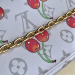 Louis Vuitton Wallet On Chain Ivy M14239 Cherry Murakami Re-edition Monogram Canvas