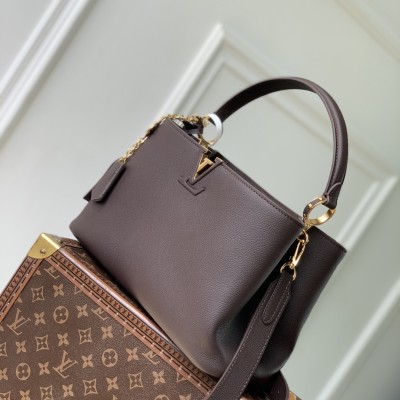 Louis Vuitton - Capucines Souple MM Handbag Chocolate Brown M12927