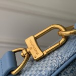 Louis Vuitton Pochette Accessoire XL N00204 Damier Denim 3D Cotton Canvas