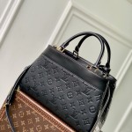 Louis Vuitton City Avenue PM Tote Bag M25577 Black and M15231 Beige Replica