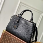 Louis Vuitton City Avenue PM Tote Bag M25577 Black and M15231 Beige Replica
