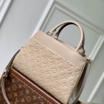 Louis Vuitton City Avenue PM Tote Bag M25577 Black and M15231 Beige Replica