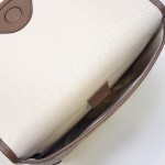 Gucci 598604 Beige Brown Leather Handbag