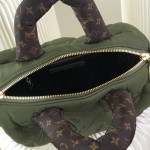 Louis Vuitton Speedy Bandoulière 25 Silver Econyl embroidered tote bag