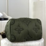 Louis Vuitton Speedy Bandoulière 25 Silver Econyl embroidered tote bag
